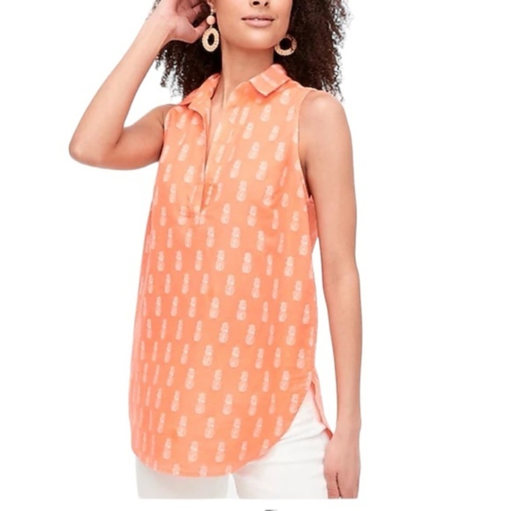 🌸NWT J CREW Pineapple Tunic - size womens Small
